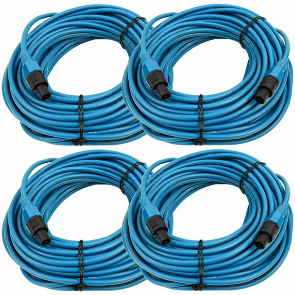 Seismic Audio TW12S100BLUE-4PACK Audio-Kabel