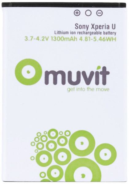 Muvit MUBAT0024 Lithium-Ion 1300mAh Wiederaufladbare Batterie