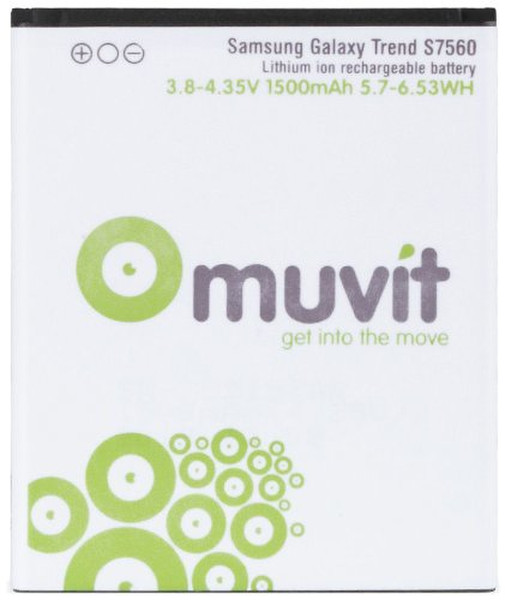 Muvit MUBAT0026 Lithium-Ion 1500mAh Wiederaufladbare Batterie