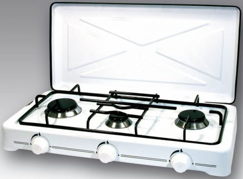 HJM O300 Tabletop Gas White hob