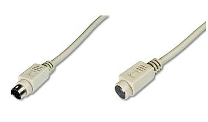 ASSMANN Electronic AK-590200-020-E 2m 6-p Mini-DIN 6-p Mini-DIN Beige PS/2 cable