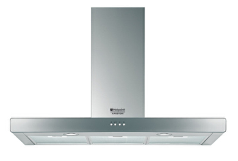 Hotpoint HFD 9 F ICE/HA Wall-mounted 390m³/h Metallic cooker hood