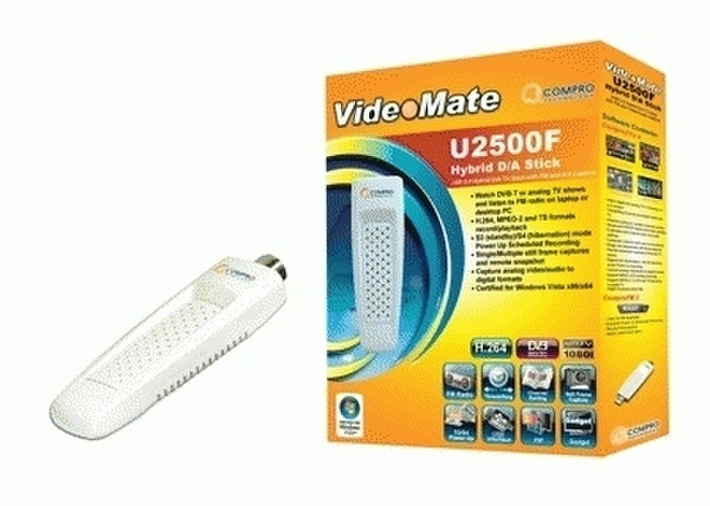 Compro VideoMate U2500F Analog,DVB-T USB