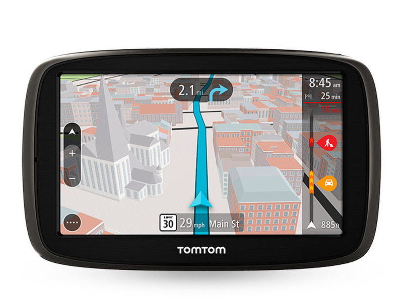 TomTom GO 50 Fixed 5Zoll Touchscreen 209.78g Schwarz, Silber Navigationssystem