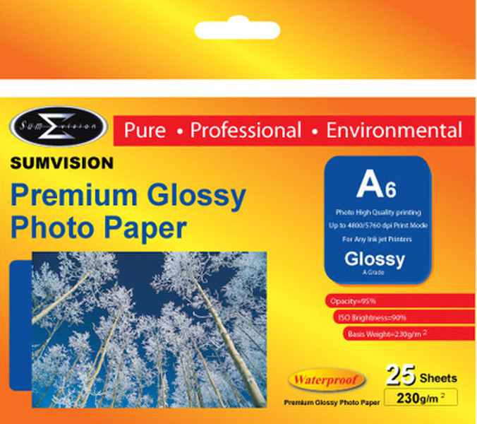 Sumvision A6 230gm Glossy Paper фотобумага