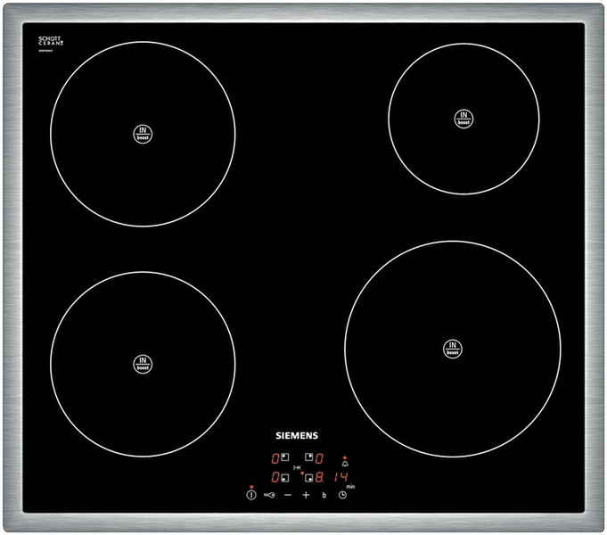 Siemens EH645BE18E built-in Induction Black,Stainless steel hob