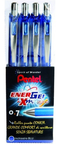 Pentel Energel XM Синий 4шт