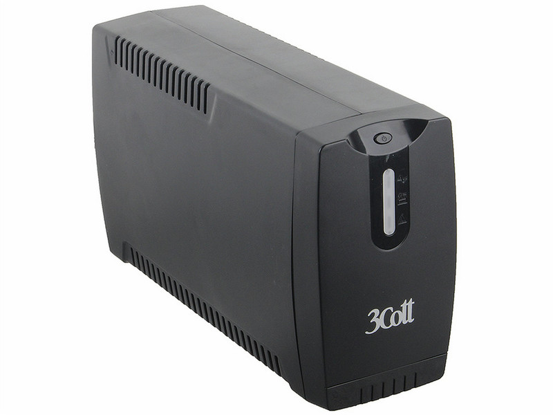 3Cott 600VA-3SE Line-Interactive 600VA 3AC outlet(s) Compact Black uninterruptible power supply (UPS)