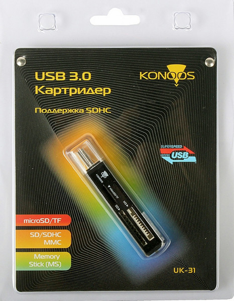 Konoos UK-31 USB 3.0 устройство для чтения карт флэш-памяти