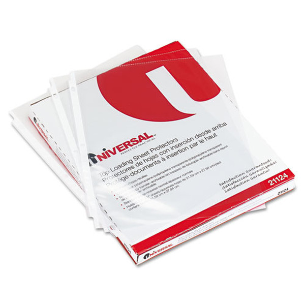 Universal UNV21124 Letter Polypropylene (PP) 50pc(s) sheet protector