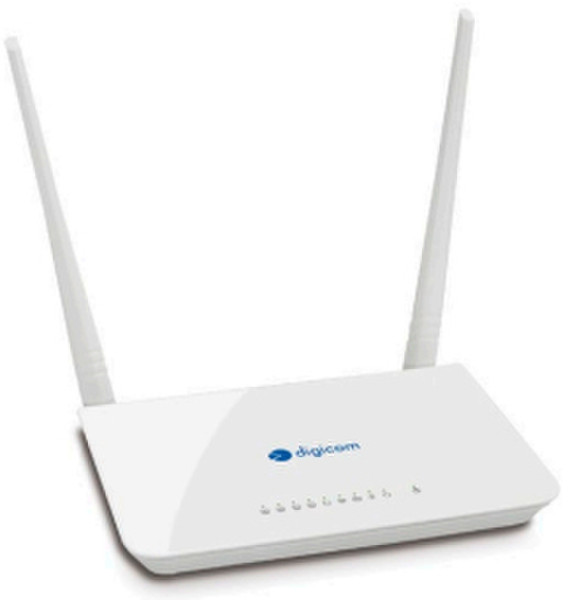Digicom RAW300C Fast Ethernet White wireless router