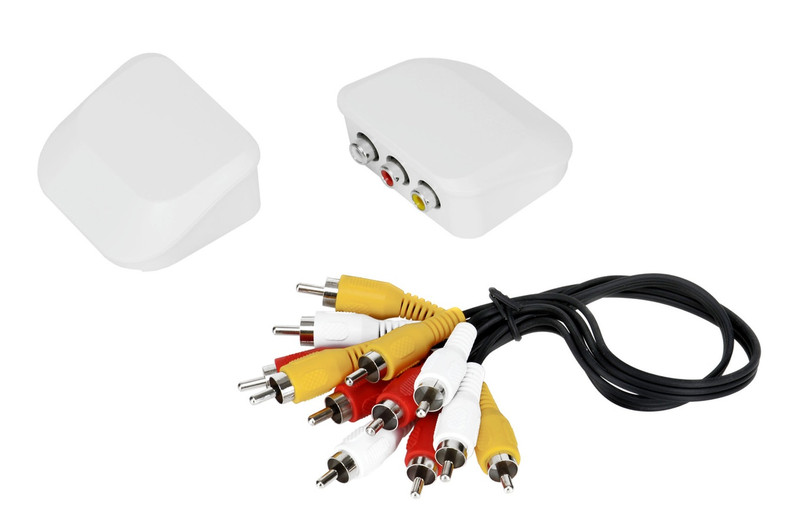 WireSlim 496021 0.3м 3 x RCA 3 x RCA Красный, Белый, Желтый аудио кабель