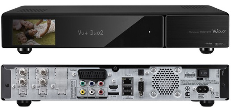Vu+ DUO2 WLAN Full HD Black TV set-top box