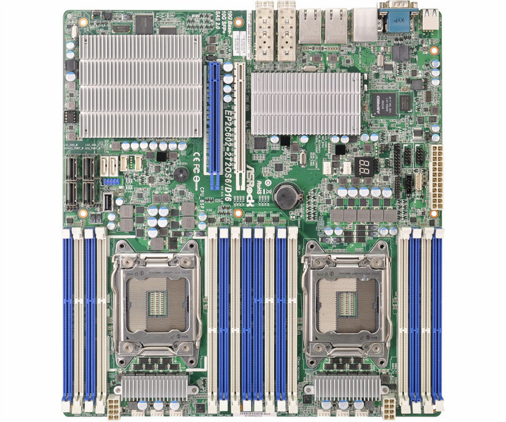 Asrock EP2C602-2T2OS6/D16 Intel C602 Socket R (LGA 2011) SSI EEB материнская плата для сервера/рабочей станции