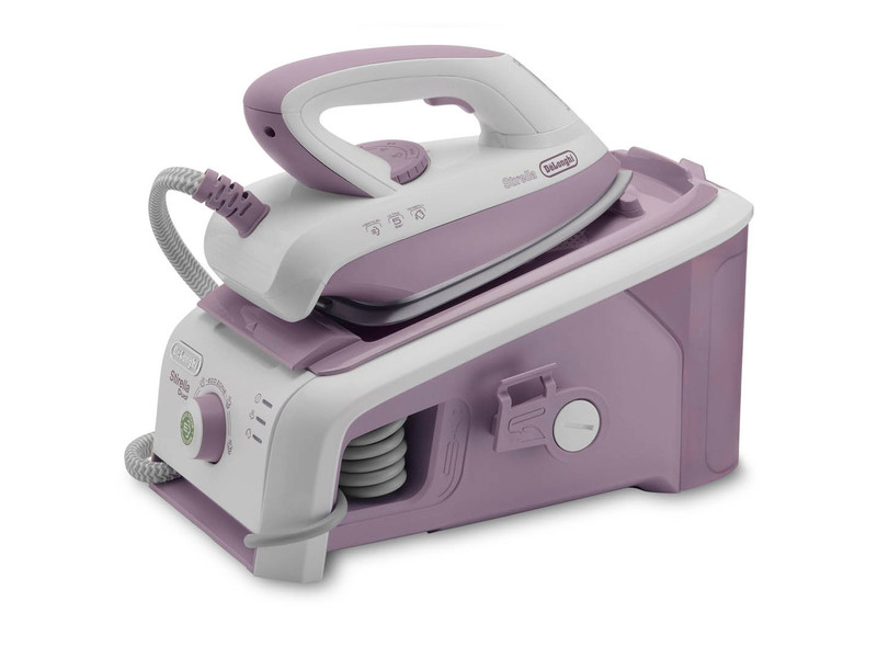 DeLonghi VVX1645 800W 0.8L Ceramic soleplate Lilac,White steam ironing station