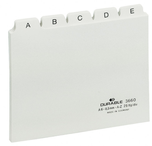 Durable 366002 White 25pc(s) index card