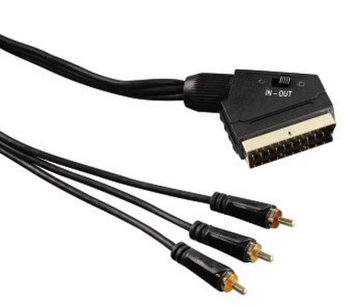 Hama 1.5m Scart - 3 RCA