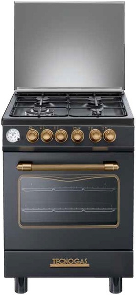 Tecnogas D664MN Freestanding Gas hob A Black cooker