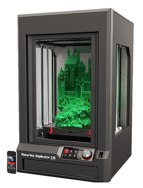 MakerBot Replicator Z18 Производство методом наплавления нитей (FFF) Wi-Fi Черный 3D-принтер