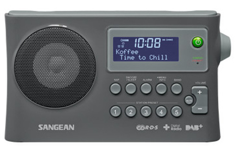 Sangean DPR-16 Портативный Цифровой Серый радиоприемник