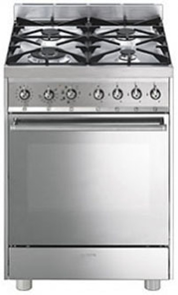 Smeg C6GMXI8-2 Freistehend Gas hob A Edelstahl Küchenherd