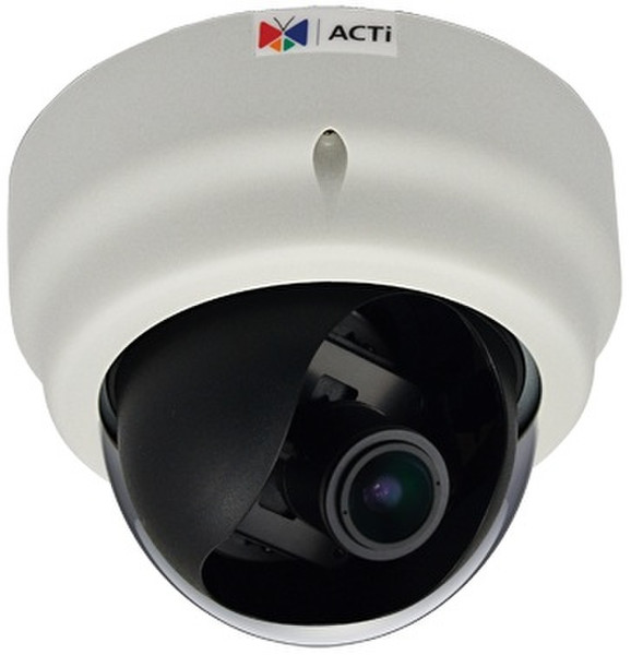 ACTi D61A IP security camera Innenraum Kuppel Weiß Sicherheitskamera