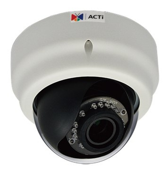 ACTi D64A IP security camera Innenraum Kuppel Schwarz, Weiß Sicherheitskamera