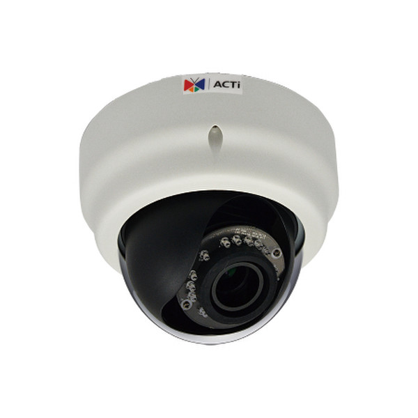 ACTi E65A IP security camera Innenraum Kuppel Schwarz, Weiß Sicherheitskamera