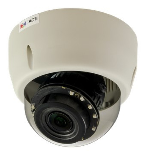 ACTi E610 IP security camera Innenraum Kuppel Schwarz, Weiß Sicherheitskamera