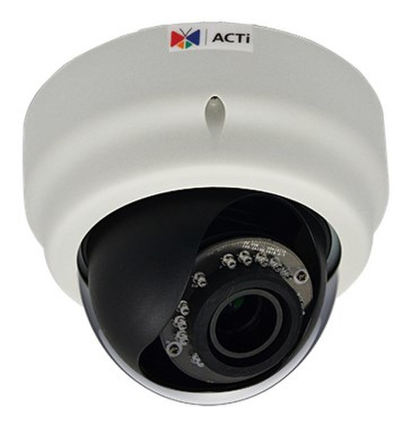 ACTi D65A IP security camera Innenraum Kuppel Schwarz, Weiß Sicherheitskamera