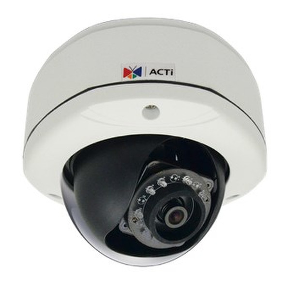 ACTi D71A IP security camera Outdoor Kuppel Schwarz, Weiß Sicherheitskamera