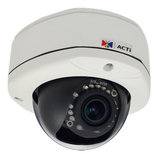 ACTi E86A IP security camera Вне помещения Dome Белый камера видеонаблюдения