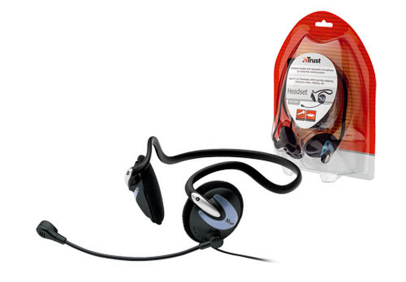 Trust Headset HS-2200 Стереофонический Проводная Черный гарнитура мобильного устройства