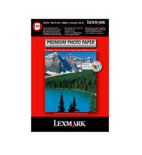 Lexmark Premium Glossy Photo Paper - Photo Size 10x15 photo paper