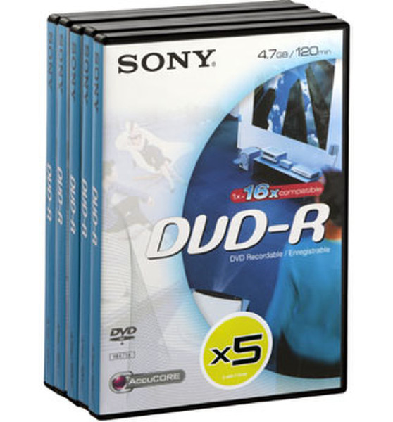 Sony 5DMR47BVD 4.7GB DVD-R 5Stück(e)