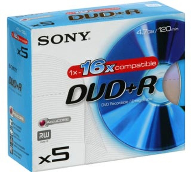 Sony 5DPR120AS16 4.7ГБ DVD+R 5шт