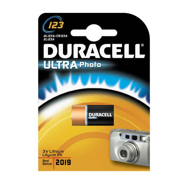 Duracell Ultra Photo 123 Alkali 3V Nicht wiederaufladbare Batterie