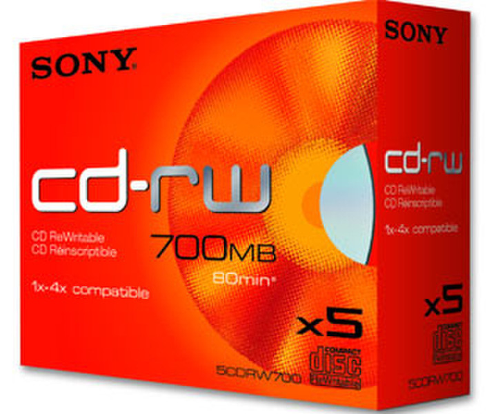 Sony 5CDRW700 CD-RW 700MB