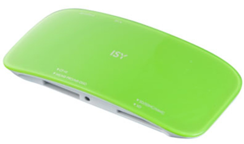 ISY ICR 2100 USB 2.0 Зеленый устройство для чтения карт флэш-памяти