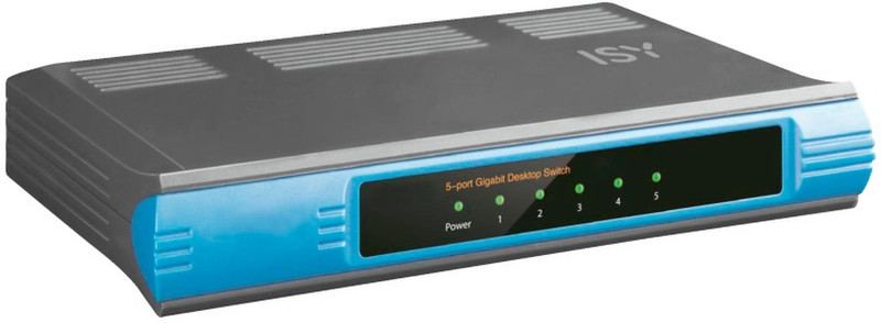 ISY INW 3000 Неуправляемый Gigabit Ethernet (10/100/1000) Синий, Серый сетевой коммутатор
