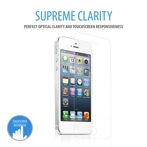 V7 Bildschirmschutz aus bruchsicherem gehärteten Glas für iPhone 5 |iPhone 5s | iPhone 5c