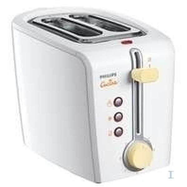 Philips Toaster 2 Slice 2ломтик(а) 1000Вт Белый тостер