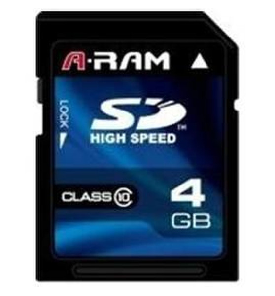 A-RAM ARSDCL10-4GB 4ГБ SDHC Class 10 карта памяти