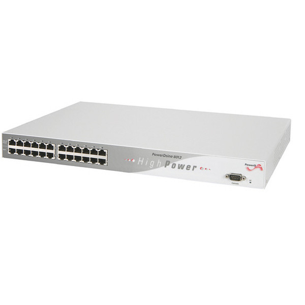 PowerDsine PD-8012/AC/M Управляемый Fast Ethernet (10/100) Power over Ethernet (PoE) 1U Серый сетевой коммутатор