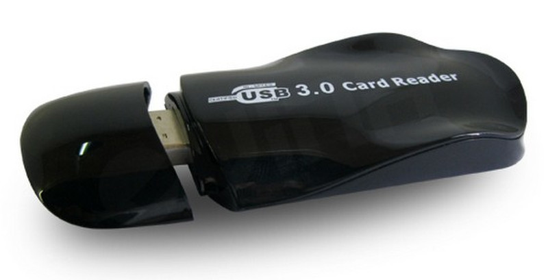 Astrotek AT-VCR-593 USB 3.0 Черный устройство для чтения карт флэш-памяти