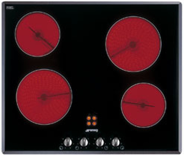 Smeg SE660X1 built-in Ceramic Black hob