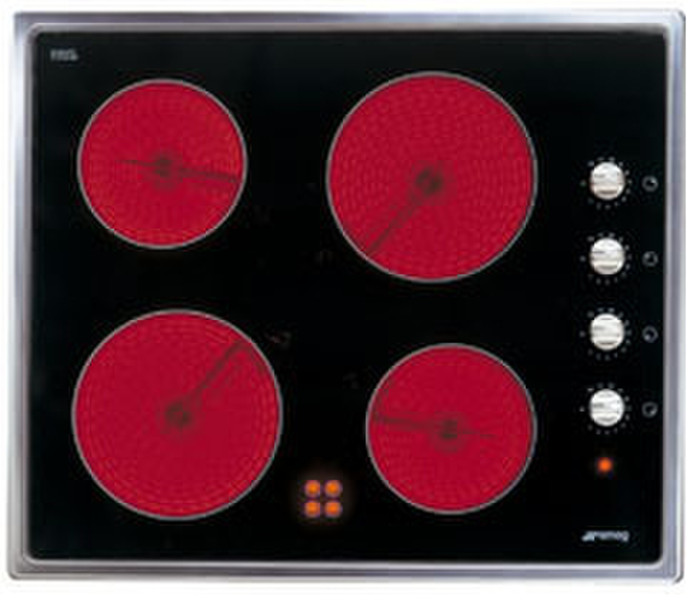 Smeg SE640CXM built-in Ceramic Black hob