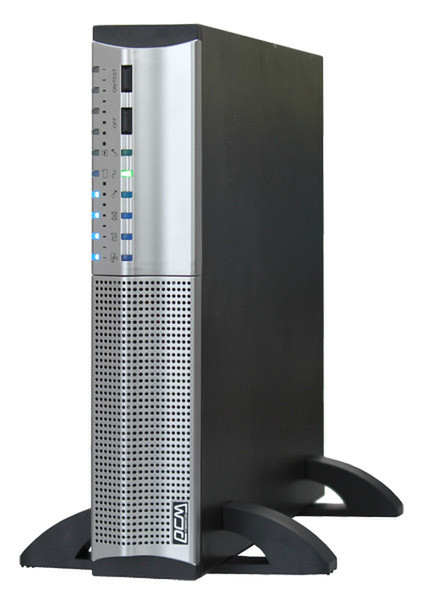 Powercom SRT-1000A Line-Interactive 1000VA 8AC outlet(s) Rackmount/Tower Black,Silver uninterruptible power supply (UPS)
