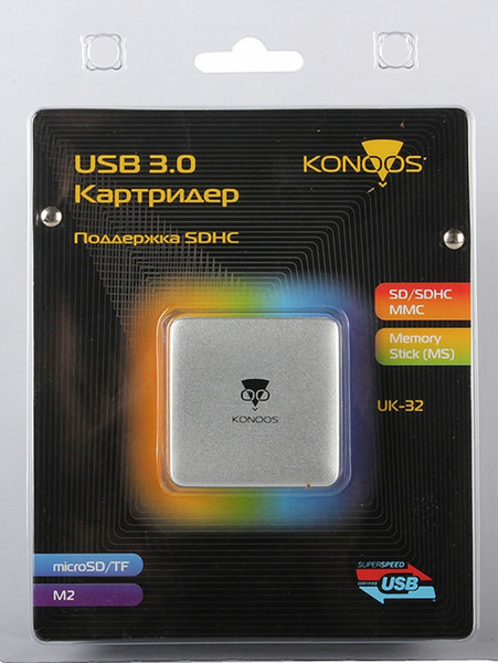 Konoos UK-32 USB 3.0 устройство для чтения карт флэш-памяти