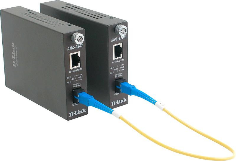D-Link DMC-920R 100Mbit/s 1550nm Einzelmodus Grau Netzwerk Medienkonverter